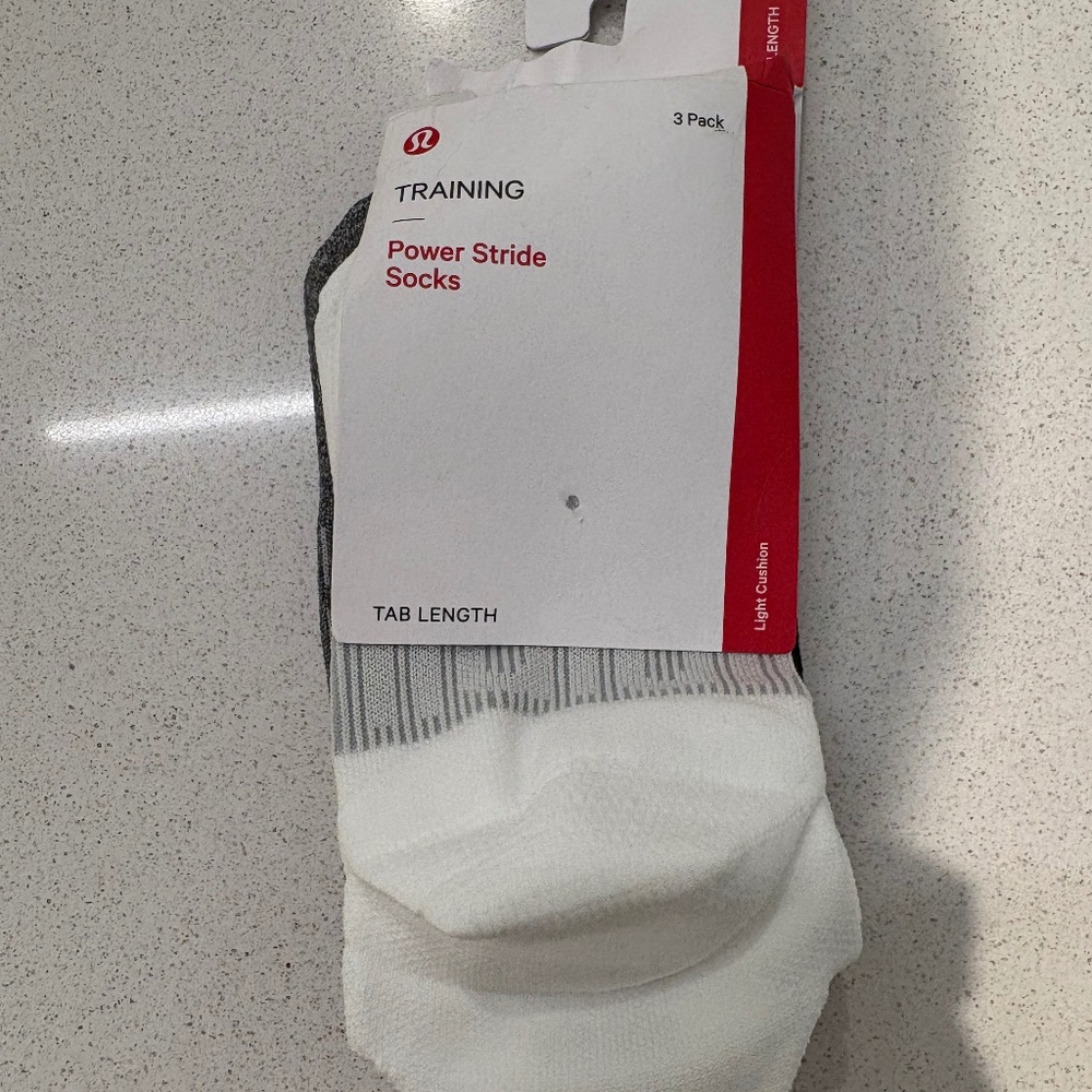 NWT Lululemon Power Stride Tab Socks
